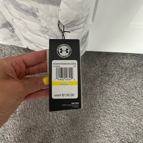 Under Armour Coldgear Reactor Vest, White/ Gray-M - Picture 5 of 5